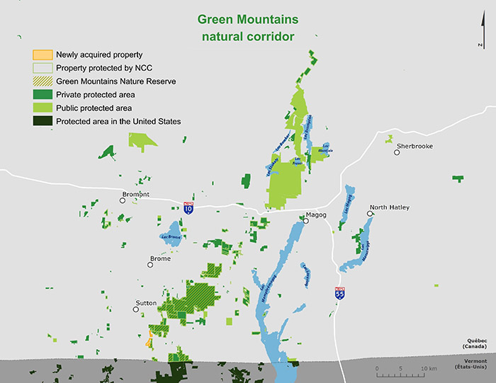 Map- Green mountains natural corridor (2022)