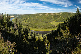 Red Deer River seen from the Bower Wildlife Sanctuary (Photo by Brent Calver)