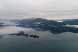 Winters on the West Coast of Canada are characterized by rainy days, heavy fog banks and grey skies (Photo by NCC) 
