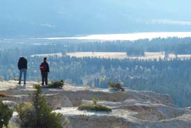 Looking down Columbia Lake Valley from the Dutch Creek Hoodoos (Photo by NCC)