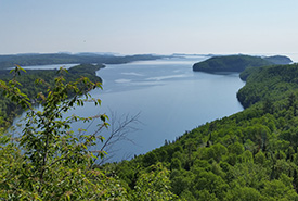 Looking down over Big Trout Bay, Lake Superior, ON (Photo by NCC)