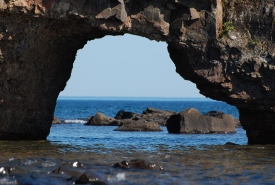 Arched rock at Wilson Island, Ontario (Photo by Michelle Derosier, Thunderstone Pictures)