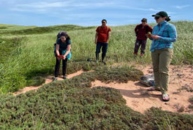 NCC and partners on the Conway Sandhills, Prince Edward Island. (Photo by Alec Jardine)