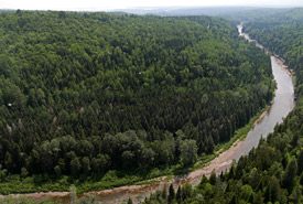 Propriété de la rivière Malbaie, Québec (Photo de Mike Dembeck)