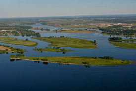 Aerial photo of the Hochelaga Archipelago islands, QC (Photo by ALM Par Avion) 