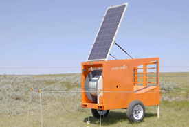 Broutage mécanique à Val Marie Pasture, Sask. (Photo de Gabe Dipple)