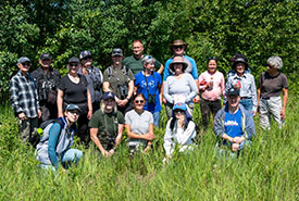Volunteers surveyed birds at NCC's Campbell Property (Photo by NCC)