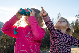 Kids explore the Dutch Creek Hoodoos (Photo by Steve Ogle)