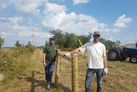 Fencing at the Tall-grass Prairie (Photo by NCC)