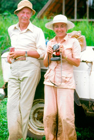 Richard and Beryl Ivey, Galápagos Islands, 1976 (Photo courtesy Suzanne Cook)