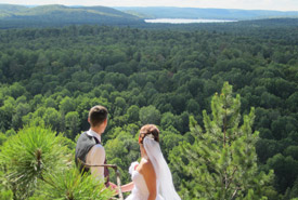 Wedding couple at Algonquin Park, ON (Photo by Kevin Steingard, Steingard Photography Barrie)