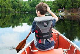 Canoeing is an excellent way to get out and enjoy nature! (Photo courtesy Scouts Canada)