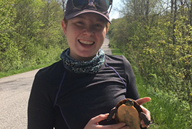 Kayla Ellis, conservation technician, Ontario (Photo by NCC)