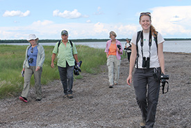 Claire Elliott at a Conservation Volunteers event (Photo by NCC)