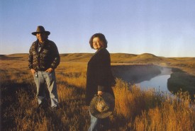Sharon and Peter Butala at Old Man on His Back, Saskatchewan (Photo by Todd Korol)